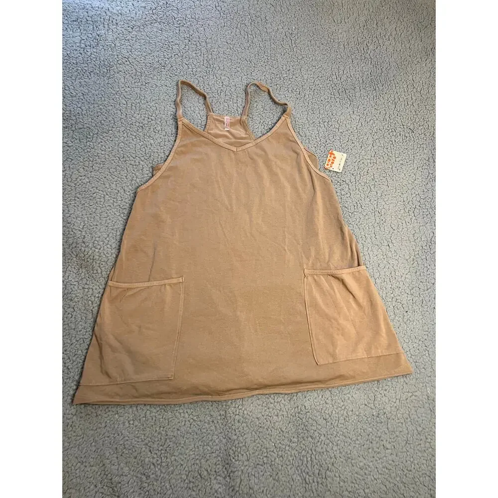 FP Movement Hot Shot V-Neck Sleeveless Patch Pocket Mini Dress Medium (B120337) - Picture 7 of 11